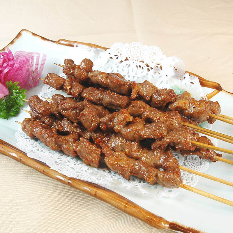 新疆阿勒泰有机羔羊肉串纯肉串1500g原色