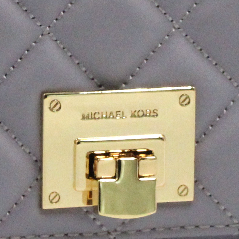 MICHAEL KORS 迈克·科尔斯   经典爆款女士菱格纹手拿包 35S6GARE3L·浅紫色