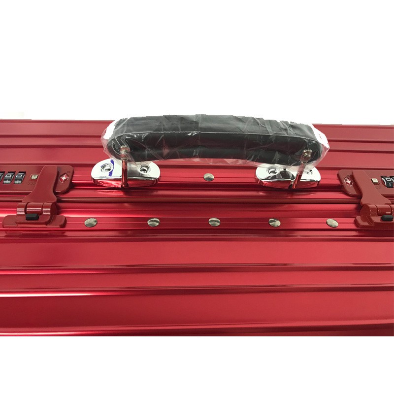BBM全镁铝合金商务拉杆密码旅行箱万向轮时尚轻便硬箱20寸·红色