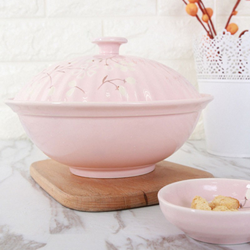 【重点推荐】玉泉 日式陶瓷碗碟餐具套组56头 樱花物语·粉红色~