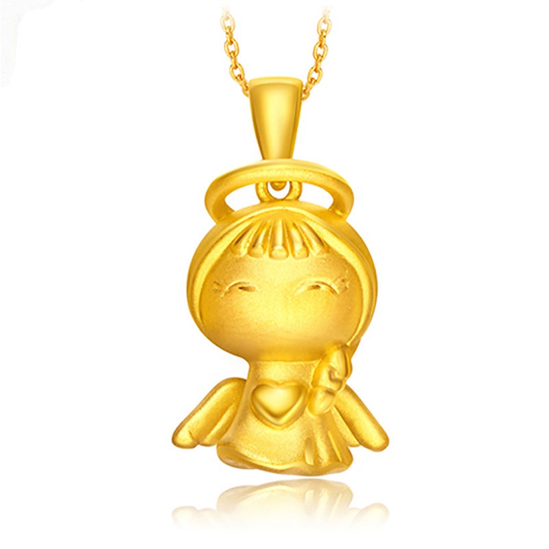 【周大福福星宝宝智慧宝宝硬足金吊坠r7622·金色】-惠买-正品拼团上