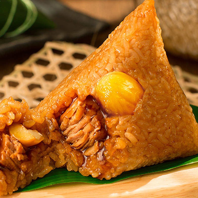 三珍斋 板栗鲜肉粽·200g*8袋(16个粽子)