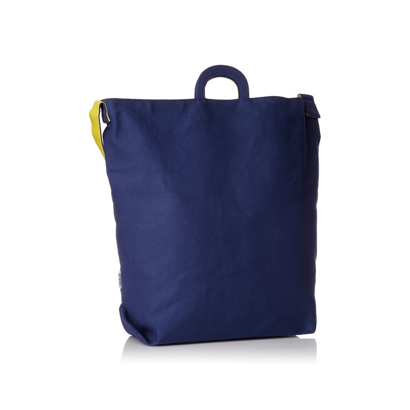 日本直邮 anello 2WAY 反色商标2用大手提包/单肩挎包 帆布休闲包·蓝色