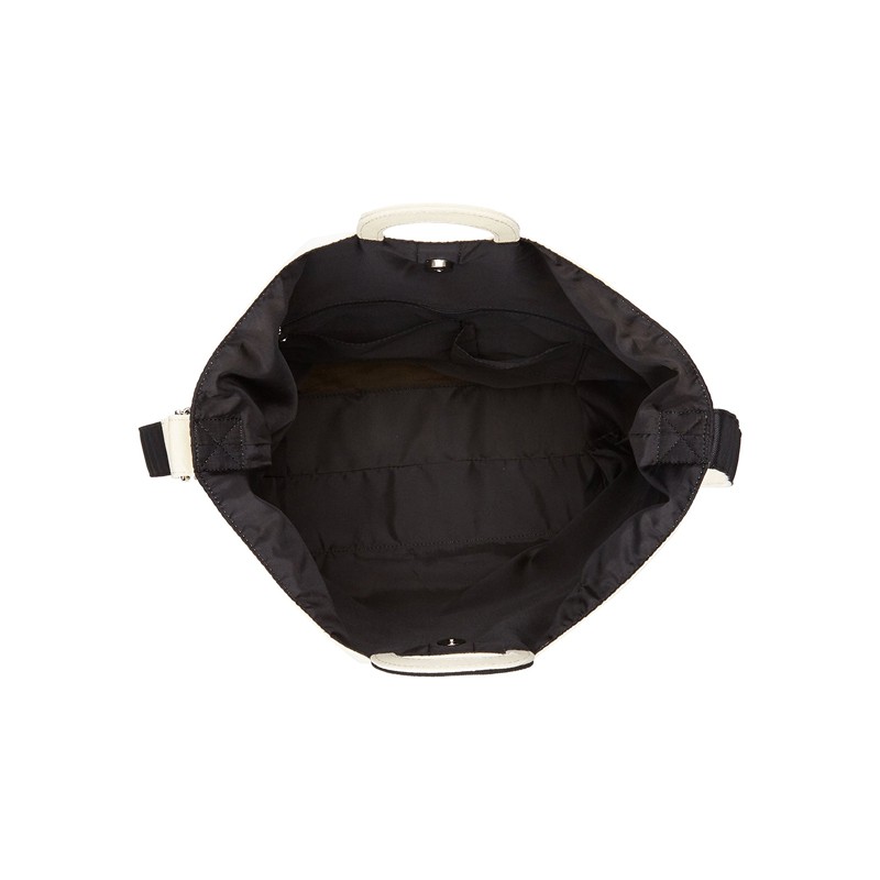 日本直邮 anello 2WAY 反色商标2用大手提包/单肩挎包 帆布休闲包·白色