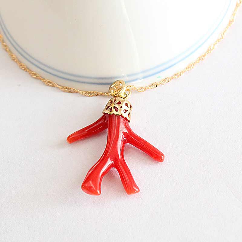 映时红珊瑚吊坠