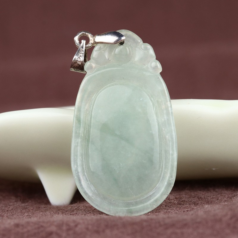 华翠缘天然a货翡翠福贝吊坠