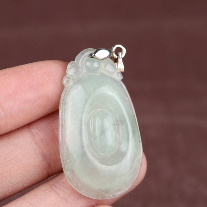 华翠缘天然a货翡翠福贝吊坠
