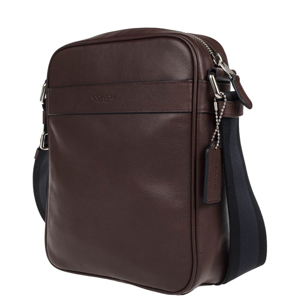 coach 男款单肩斜挎包·深咖色