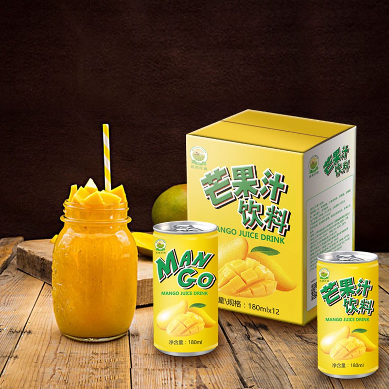 沃田庄园 芒果汁饮料·180ml*12瓶 买一送一 共发24瓶