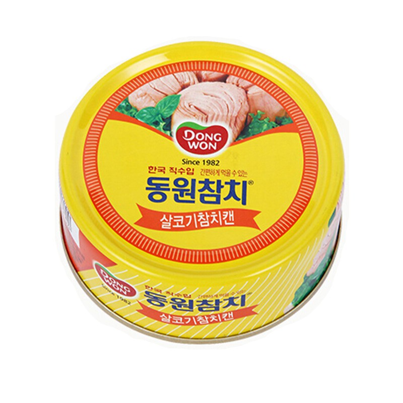 韩国进口 东远金枪鱼罐头100g*6罐（原味+沙拉酱味）