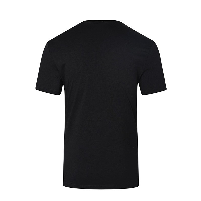 莱恩雷迪新款贴布印花圆领男士短袖T恤102218250·黑色