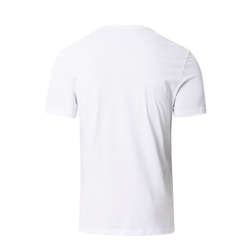 莱恩雷迪新款时尚印花丝光棉男士短袖T恤102288600·白色