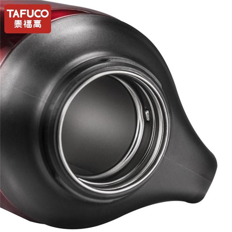 泰福高新款不锈钢大容量家用保温暖水壶2.1L·红色