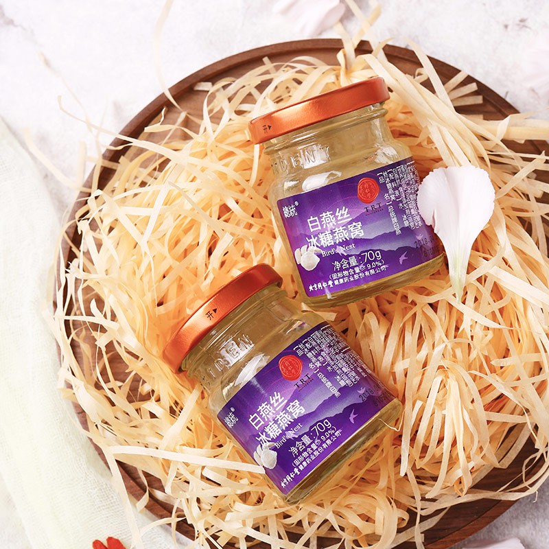 总统牌白燕丝冰糖燕窝礼盒420g70瓶6瓶