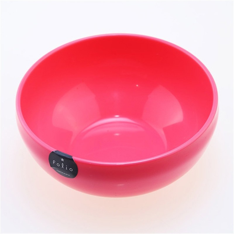 日本inomata 圆形儿童碗塑料沙拉碗面碗·绿色A221