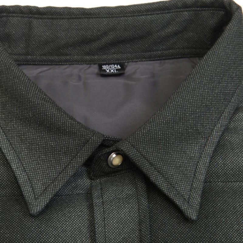 俞兆林羽绒保暖衬衫加厚修身款保暖衬衣YZL310011·深灰色