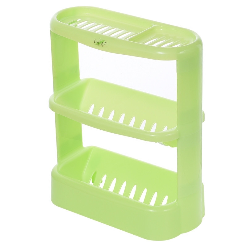 日本进口inomata 三层浴室置物架 塑料卫浴落地架子e017·白色