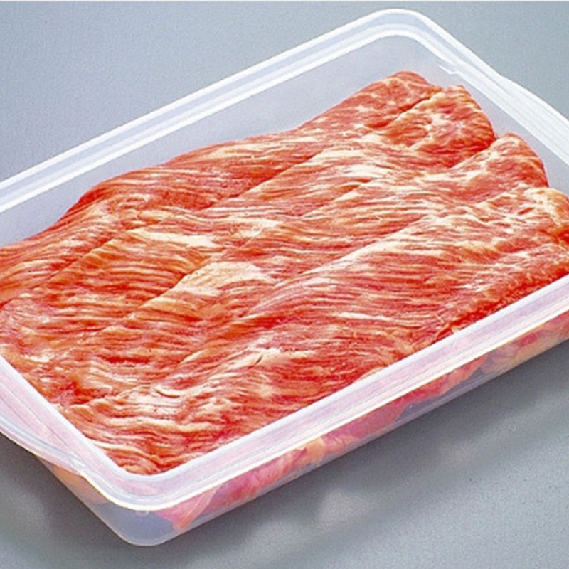 日本进口 SANADA正品 保鲜容器 切片薄片肉类保鲜盒 储藏盒D020·透明