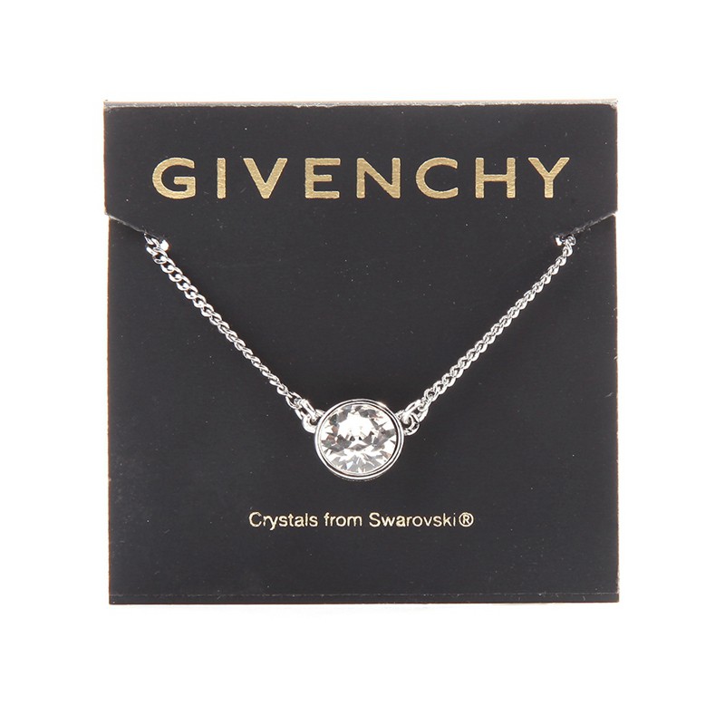 Givenchy/纪梵希 圆型单钻项链·银色