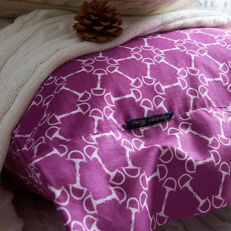 DAY&ME 北欧风40支 贡缎纹几何图案全棉活性印花四件套·胭脂扣