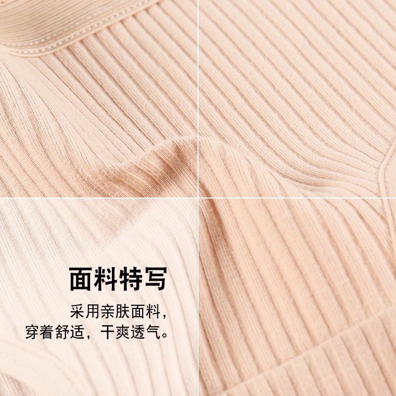 俞兆林日系女士纯棉内裤纯色中腰五条礼盒装yzl420822灰肤蓝绿粉