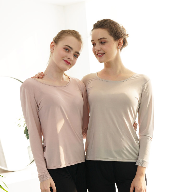 阙兰绢桑蚕丝打底三件套装·女