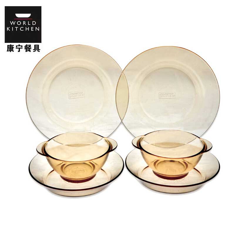 康宁餐具6件组玻璃碗碟套装OV6/CN
