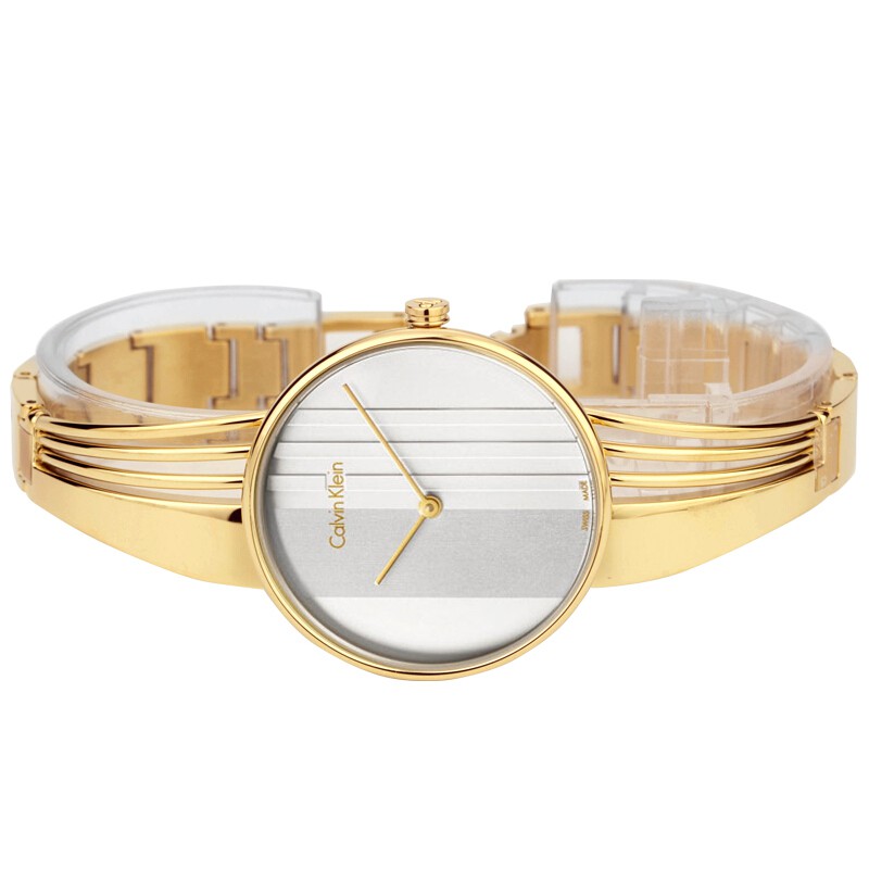 ck银盘金色手镯石英女表k6s2n616k6s2n516