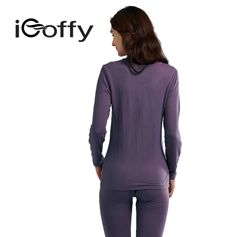 欧菲(icoffy) 男女款发热内衣套装（上衣+裤子）科技面料让你保暖舒适又时尚！