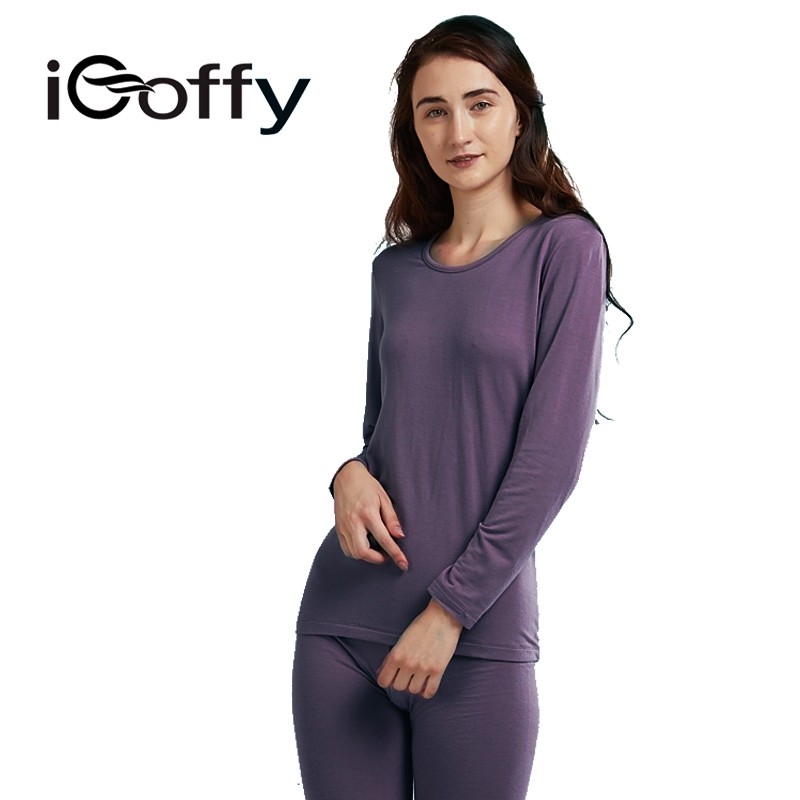欧菲(icoffy) 男女款发热内衣套装（上衣+裤子）科技面料让你保暖舒适又时尚！