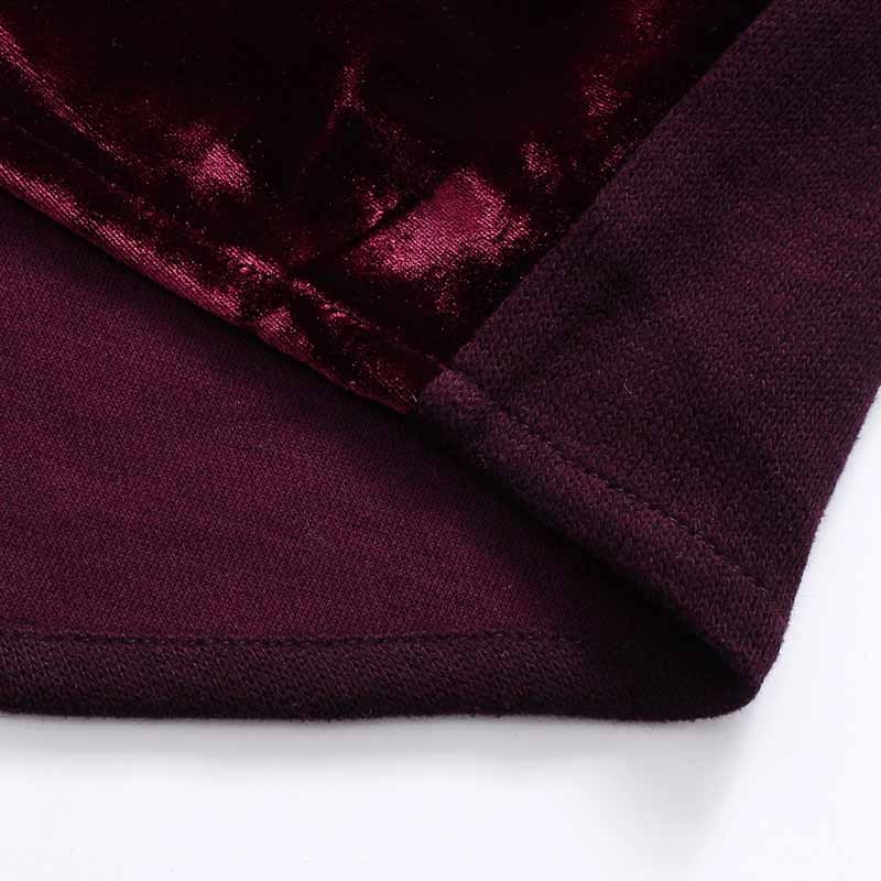 莱恩雷迪含羊毛加厚舒适拼接经典款商务休闲长袖男式衬衫720320962·紫红色