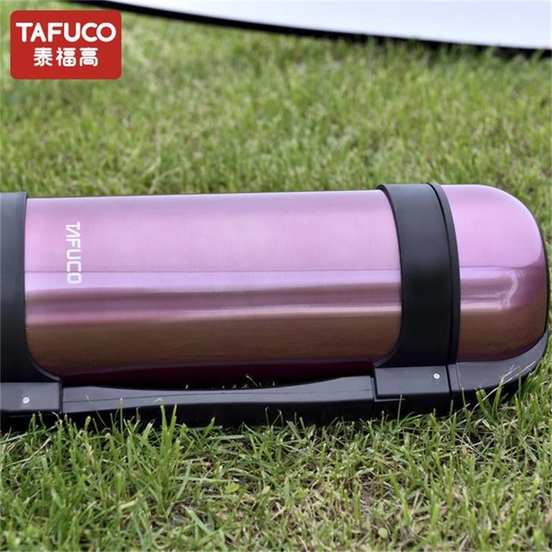 泰福高不锈钢真空保温壶旅行壶暖壶1.5L·紫色