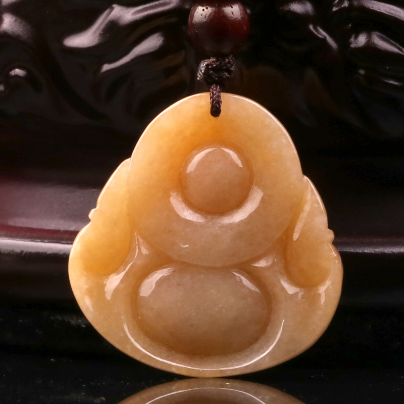 华翠缘黄翡佛公吊坠