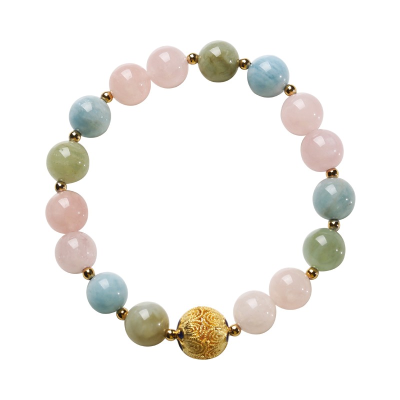 曼丽翠绿柱石10mm手链